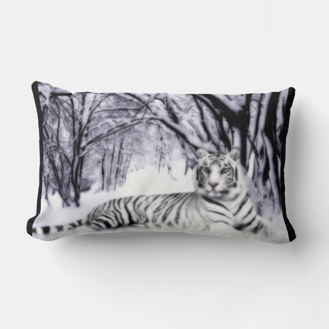 WhiteTiger Lumbar Pillow (Front)