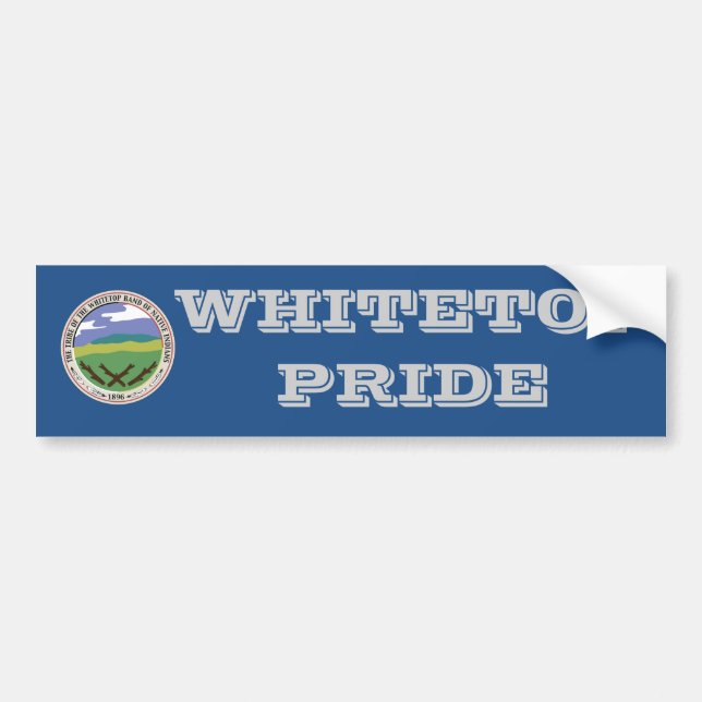 Whitetop Pride Bumper Sticker (Front)