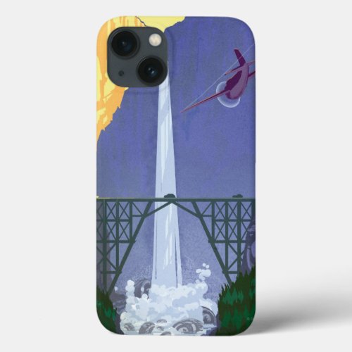 Whitewall Falls Illustration iPhone 13 Case