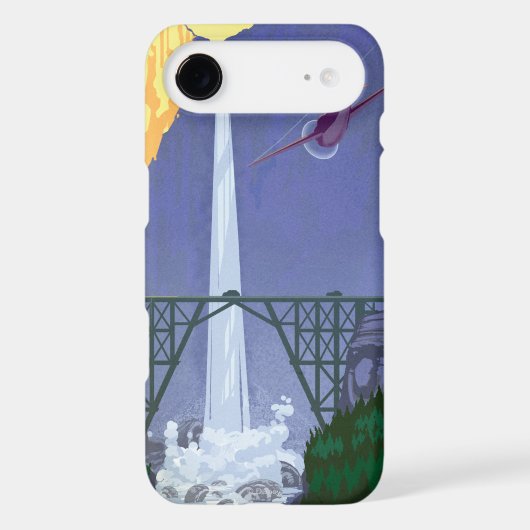 Whitewall Falls Illustration iPod Case-Mate Case (Back)