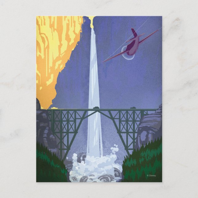 Whitewall Falls Illustration Postcard (Front)