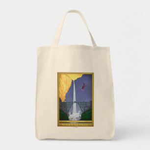 Whitewall Falls Illustration Tote Bag