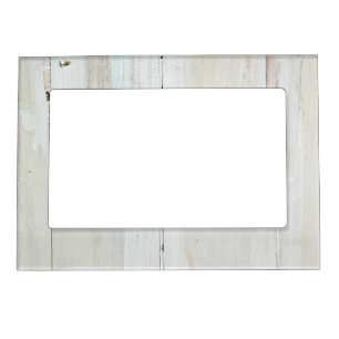 Whitewashed Barn Wood White Woodgrain Magnetic Picture Frame