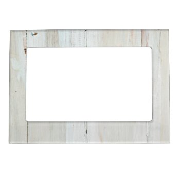 Whitewashed Barn Wood White Woodgrain Magnetic Picture Frame by Sweetbriar_Drive at Zazzle