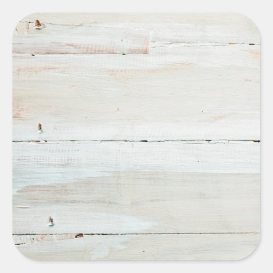 Whitewashed Barn Wood White Woodgrain Square Sticker Zazzle Com