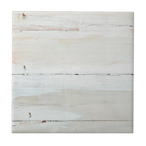 Whitewashed Barn Wood White Woodgrain Tile