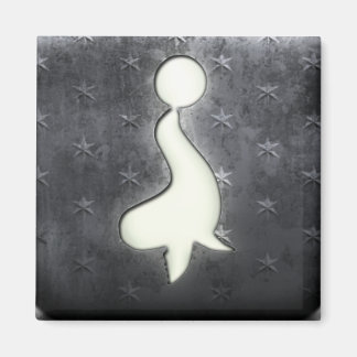 Whitewashed Sea lion Magnet