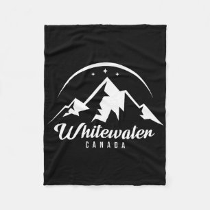 Whitewater Canada Ski Resort Skiing Snowboarding Fleece Blanket
