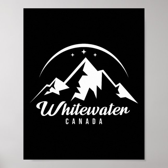 Whitewater Canada Ski Resort Skiing Snowboarding  Poster (Front)
