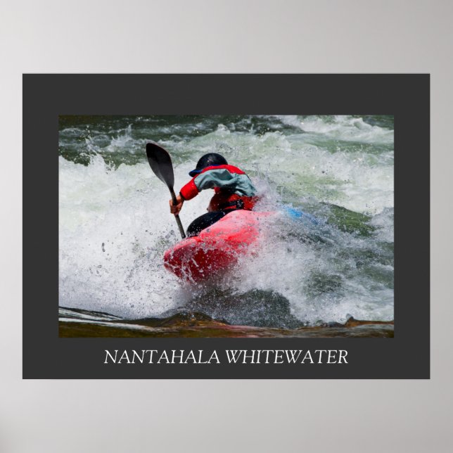 Whitewater Kayak Poster (Front)