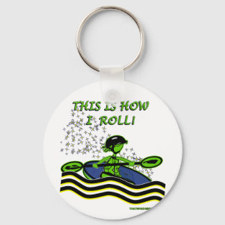 Whitewater Kayak Roll Keychain