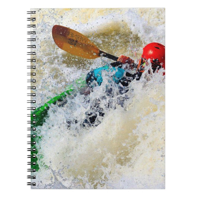 Whitewater Kayaking Adventure Notebook (Front)