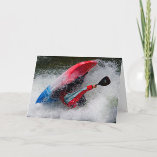 Whitewater Kayaking Greeting Card