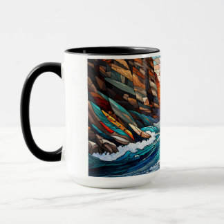 Whitewater kayaking in canyon mug