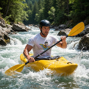 Whitewater Rafting Adventure with Scared Boy T-Shirt