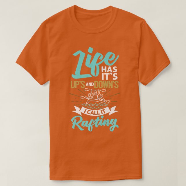 Whitewater Rafting River Boat Grand Canyon Water P T-Shirt (Design Front)