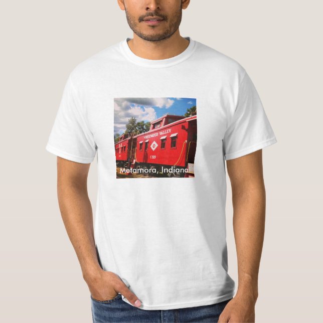Whitewater Valley Railroad Caboose T-Shirt (Front)