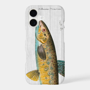 Whitewood Trout fish vintage watercolor iPhone Ca 17 Case