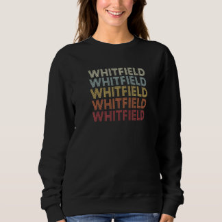 Whitfield Florida Whitfield FL Retro Vintage Text Sweatshirt