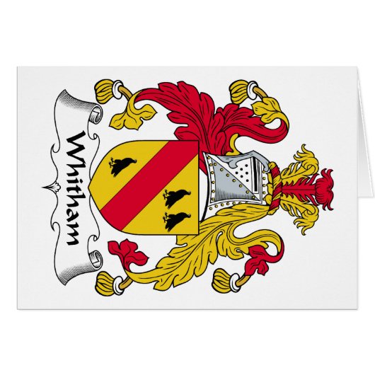 Whitham Family Crest Cards (Front Horizontal)