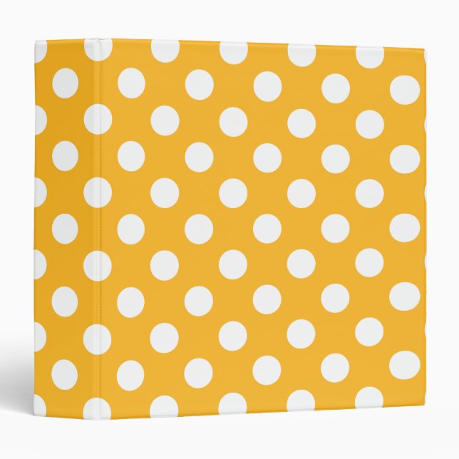 Whitle polka dots on yellow binder (Front/Spine)