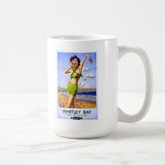 Whitley Bay Vintage Ad Coffee Mug