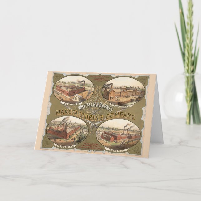 Whitman & Barnes Manufacturing Company. Card (Front)