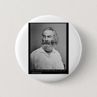 Whitman Life Of Joy Love Quote Gifts Tees Mugs Etc Button