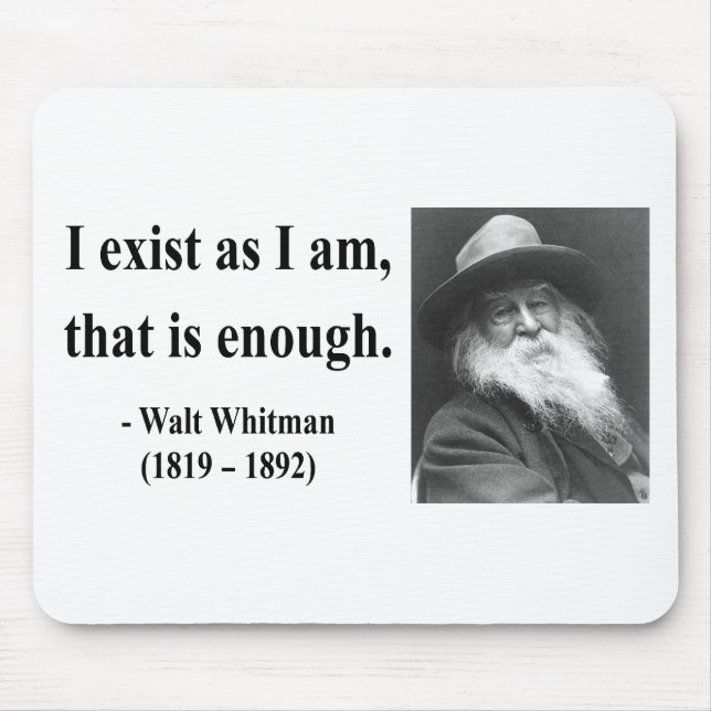 Whitman Quote 3b Mouse Pad (Front)