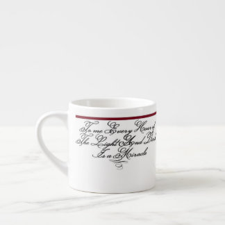 Whitman Quote - Light and Dark 90s Style Espresso Cup