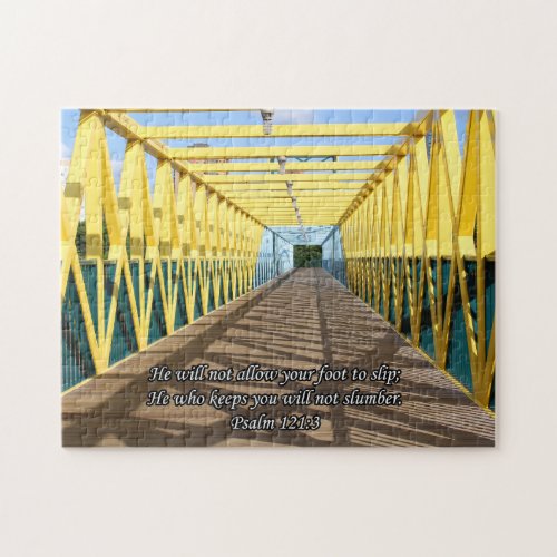 Whitney Bridge with Psalm Jigsaw Puzzle