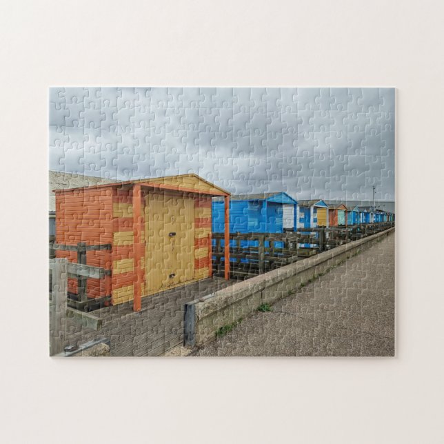 Whitstable beach huts view puzzle (Horizontal)
