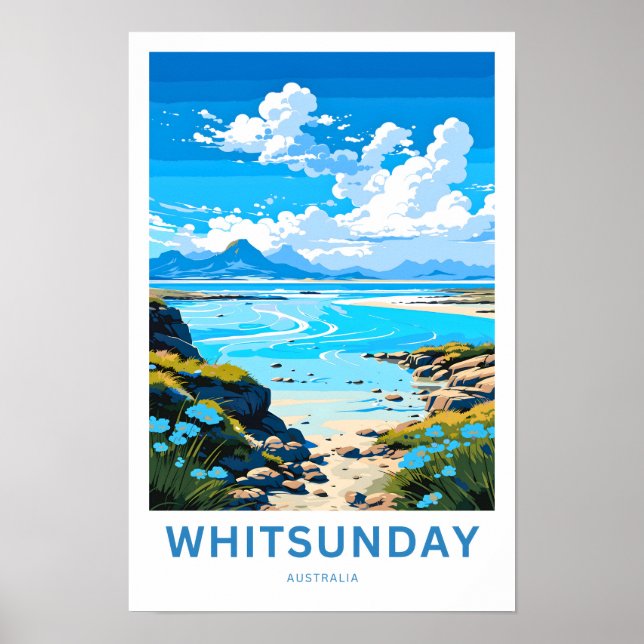 Whitsunday Australia Travel Print (Front)