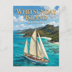 Whitsunday Island Sailing Airlie Beach Australia Postcard
