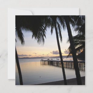 Whitsunday Islands Sunset Flat Card