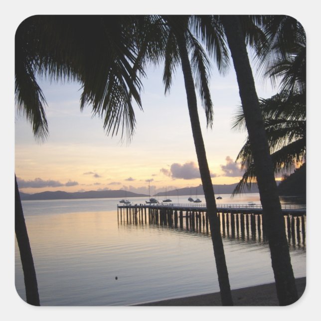 Whitsunday Islands Sunset Sticker (Front)