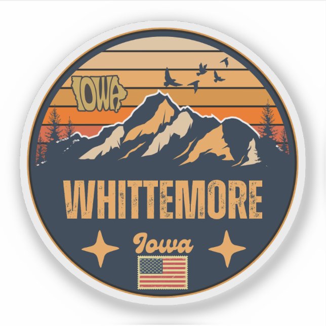 Whittemore, Iowa Sticker (Front)