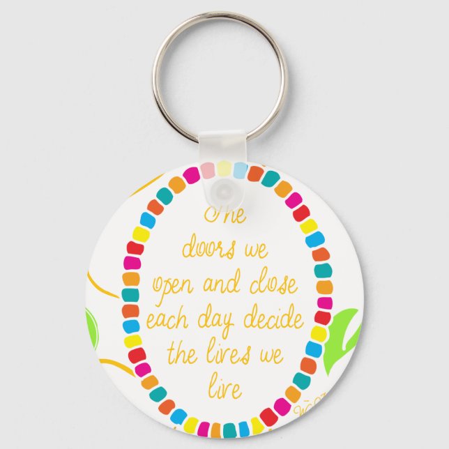 Whittemore: The doors we open and close.. Keychain (Front)