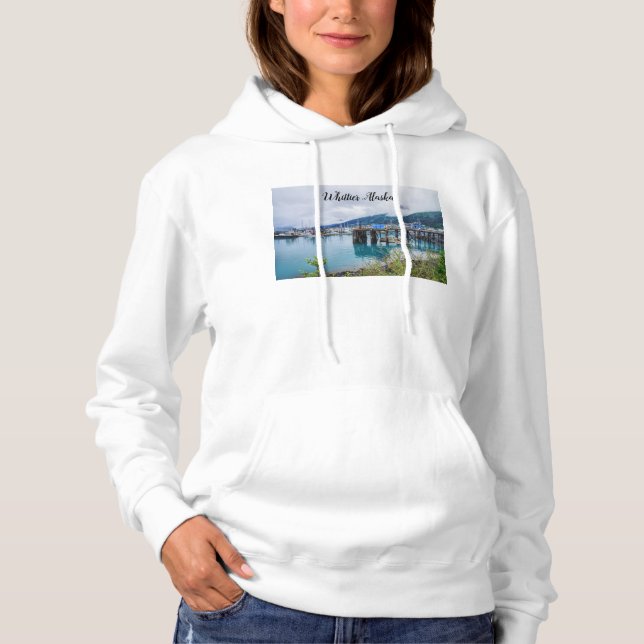 Whittier Alaska Harbor Hoodie (Front)