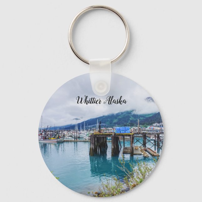 Whittier Alaska Harbor Key Chain (Front)