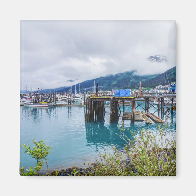 Whittier Alaska Harbor Magnet (Front)
