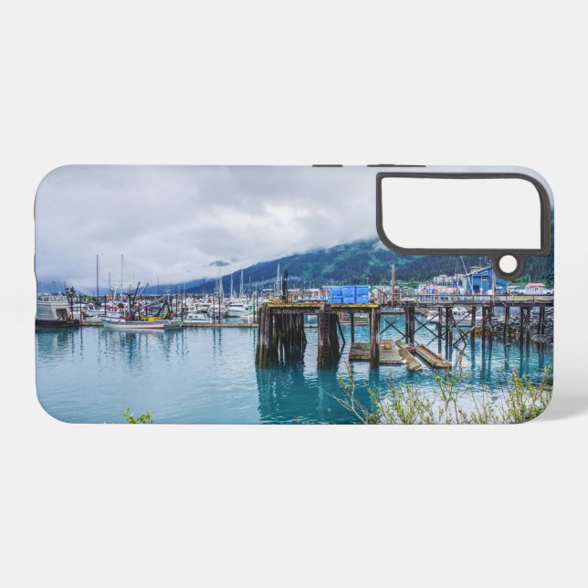 Whittier Alaska Harbor Samsung Galaxy Case (Back Horizontal)