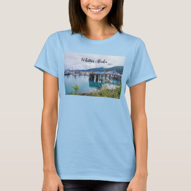 Whittier Alaska Harbor T-Shirt (Front)