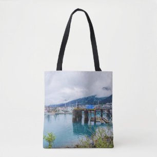 Whittier Alaska Harbor Tote Bag