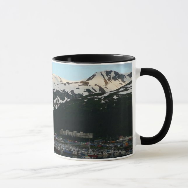 Whittier at Dusk Scenic Alaska Photography Mug (Right)