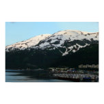 Whittier at Dusk Scenic Alaska Photography Poster
