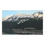 Whittier at Dusk Scenic Alaska Photography Rectangular Sticker