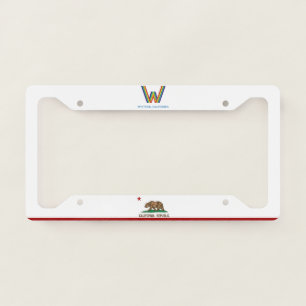 Whittier (California) city flag License Plate Frame