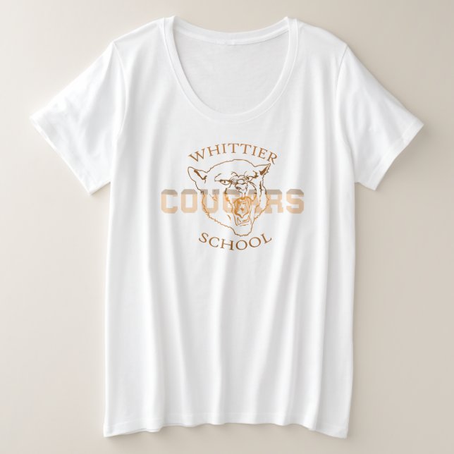 Whittier Junior High School NEW Designs Plus Size T-Shirt (Design Front)