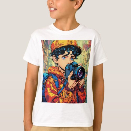 WhizKid Snaps Tattoo Capturing Childhood Wonder T_Shirt